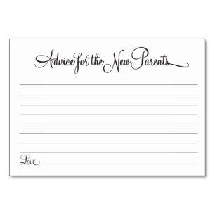 Advies voor nieuwe ouders kaart