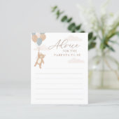 Advies voor Ouders Blue Boy Baby shower Game (Staand voorkant)