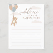 Advies voor Ouders Blue Boy Baby shower Game (Voorkant)