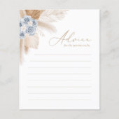 Advies voor ouders Boho Pampas Grass Baby shower (Voorkant)