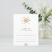 Advies voor ouders Boho Sunshine Baby shower Game (Staand voorkant)