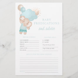 Advies voor Ouders Elephant Boy Baby shower Game