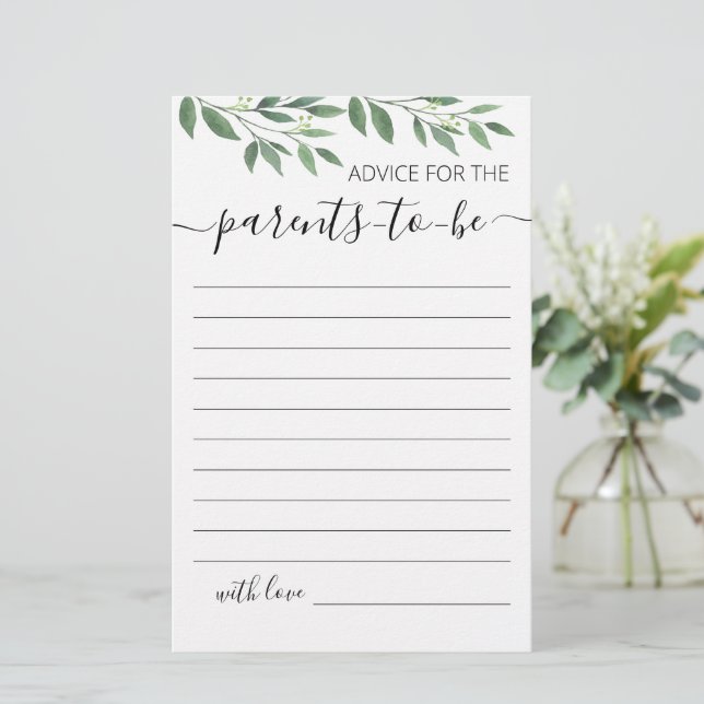 Advies voor ouders om Baby shower te spelen (Staand voorkant)