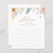 Advies voor ouders om Baby shower te spelen (Voorkant / Achterkant)