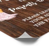 Advies voor Ouders om Cowgirl Baby shower teken te Poster (Hoek)