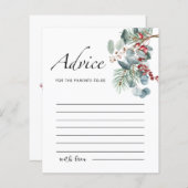 Advies voor ouders om kaart te worden (Voorkant / Achterkant)