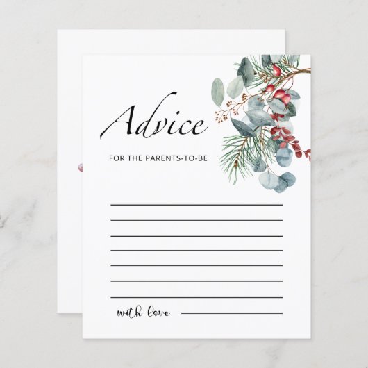 Advies voor ouders om kaart te worden (Voorkant / Achterkant)