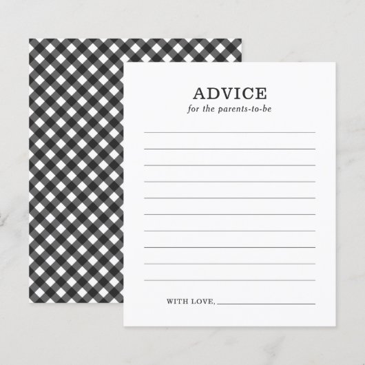 Advies voor Ouders Rustic BBQ Baby shower Game (Voorkant / Achterkant)