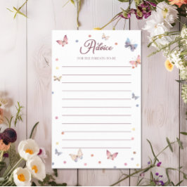 Advies voor ouders Waterverf Butterfly Baby Showe Flyer