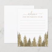 Advies voor ouderschapsspellen Baby shower Woodlan (Voorkant / Achterkant)