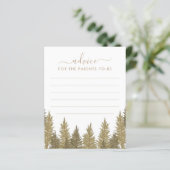 Advies voor ouderschapsspellen Baby shower Woodlan (Staand voorkant)