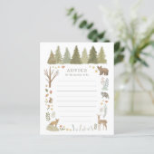 Advies voor ouderschapsspellen Baby shower Woodlan (Staand voorkant)