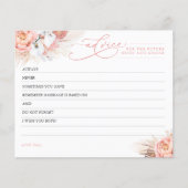 Advies voor Pampas Grass en Pink Flowers Kaart (Voorkant)