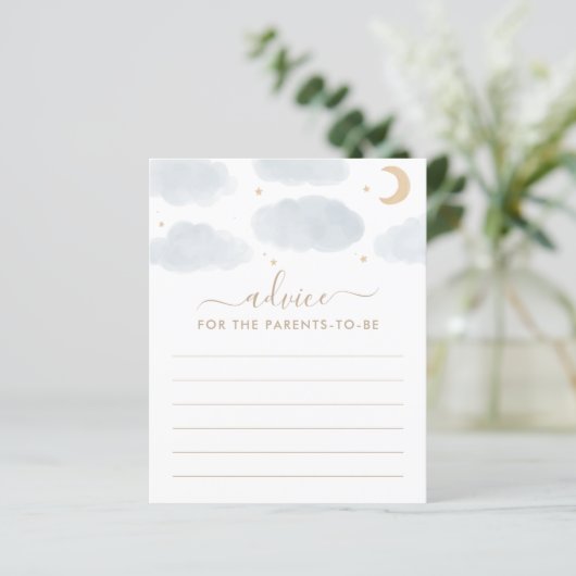 Advies voor Parents Moon and Stars Baby shower Gam (Staand voorkant)