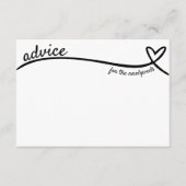 Advies voor Passen getrouwd Hartlijn Bruiloft Informatiekaartje (Voorkant)