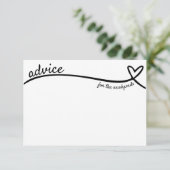 Advies voor Passen getrouwd Hartlijn Bruiloft Informatiekaartje (Staand voorkant)