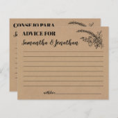 Advies voor vrolijk koppel in de Engelse spaanse d (Voorkant / Achterkant)