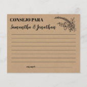 Advies voor vrolijk koppel in de Engelse spaanse d (Achterkant)