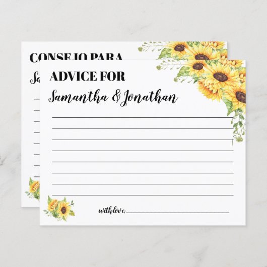 Advies voor vrolijk koppel in de Engelse spaanse d (Voorkant / Achterkant)