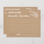 Advies voor vrolijk koppel in de Engelse spaanse d (Voorkant / Achterkant)