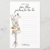 Advies voor wilde Baby showers voor de Kaart van d (Voorkant)