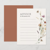 Advies voor wilde Baby showers voor de Kaart van d (Voorkant / Achterkant)