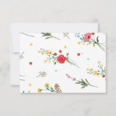 Advies voor wilde bloemen voor de Afstuderen Bedankkaart (Achterkant)