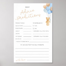 Advies & voorspellingen Downloadbare Baby shower K Poster