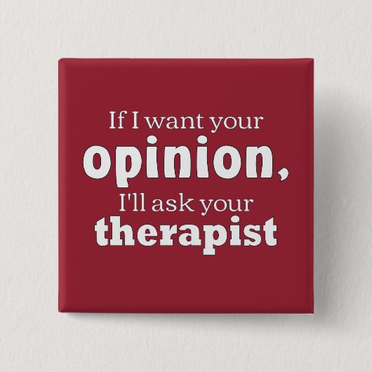 Advies Vraag therapeut wf Vierkante Button 5,1 Cm (Voorkant)