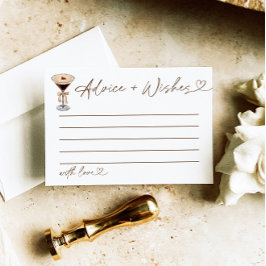 Advies & Wens Douche Spel Espresso Martini Informatiekaartje