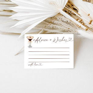 Advies & Wens Douche Spel Espresso Martini Informatiekaartje