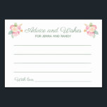Advies Wensen Bloemen Waterverf Trouwkaarten Kaart<br><div class="desc">Deze prachtige bloemenkaarten en wenskaarten zijn de perfecte aanvulling op een trouwdouche of bij de trouwreceptie. Dit ontwerp is voorzien van een combinatie van handschrift en bloklettertypen in saliegroen en gemarkeerd door een waterverf boeket. Er is ruimte beschikbaar voor de gasten om hun favoriete date night idee, en hun naam...</div>