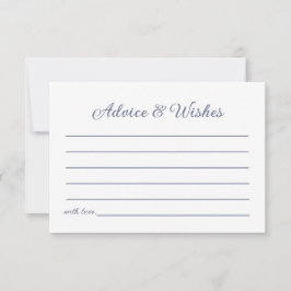 Advies & wensen Blue Fish Zee Koppels Douche Notitiekaartje