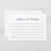 Advies & wensen Blue Fish Zee Koppels Douche Notitiekaartje (Voorkant / Achterkant)