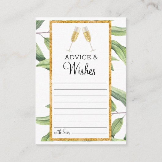 Advies & wensen Botanisch Vrijgezellenfeest Informatiekaartje (Voorkant)