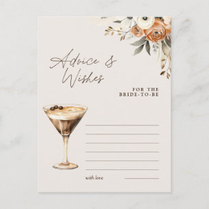 Advies & wensen Espresso Martini Douche Spel Briefkaart