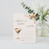 Advies & wensen Espresso Martini Douche Spel Briefkaart (Staand voorkant)