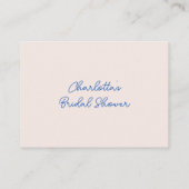 Advies & wensen Hand getrokken bloemen Vrijgezelle Informatiekaartje (Achterkant)