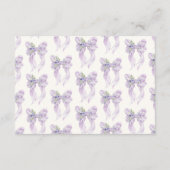 Advies & wensen Lila boog Vrijgezellenfeest Informatiekaartje (Achterkant)