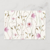 Advies & Wensen Vlinders Vrijgezellenfeest Informatiekaartje (Achterkant)