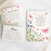 Advies & Wensen Vlinders Vrijgezellenfeest Informatiekaartje