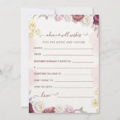 Advies & wensen voor bruid en bruidegom feestdagenkaart (Voorkant)