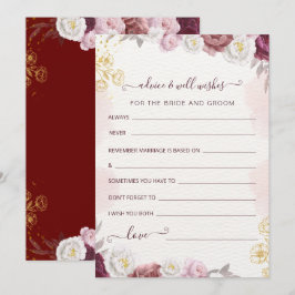 Advies & Wensen voor Bruid en Bruidegom Feestdagenkaart