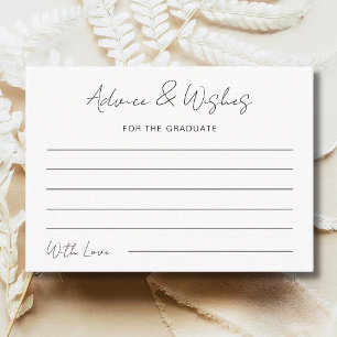 Advies & wensen voor de Afstuderen afstudeerpartij Notitiekaartje