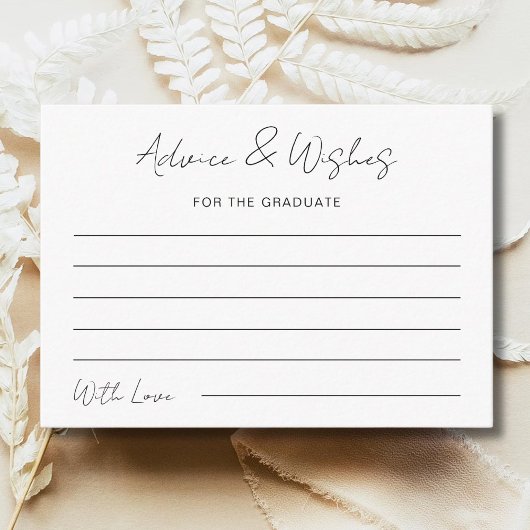 Advies & wensen voor de Afstuderen afstudeerpartij Notitiekaartje