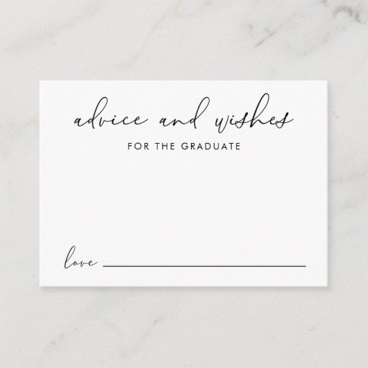 Advies wensen voor het Afstuderen Afstuderen Informatiekaartje (Voorkant)