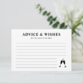 Advies & Wensen voor The Soon To Be Mrs Informatiekaartje (Staand voorkant)