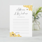 Advies & Wishes Honey Bee Vrijgezellenfeest Kaart (Staand voorkant)