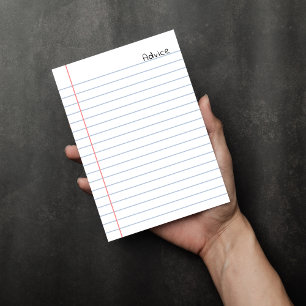Advies Wit gevoerd Notitieboek papier Informatiekaartje