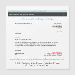 Adviescommissie van RoseWrites Magnetic Kaart